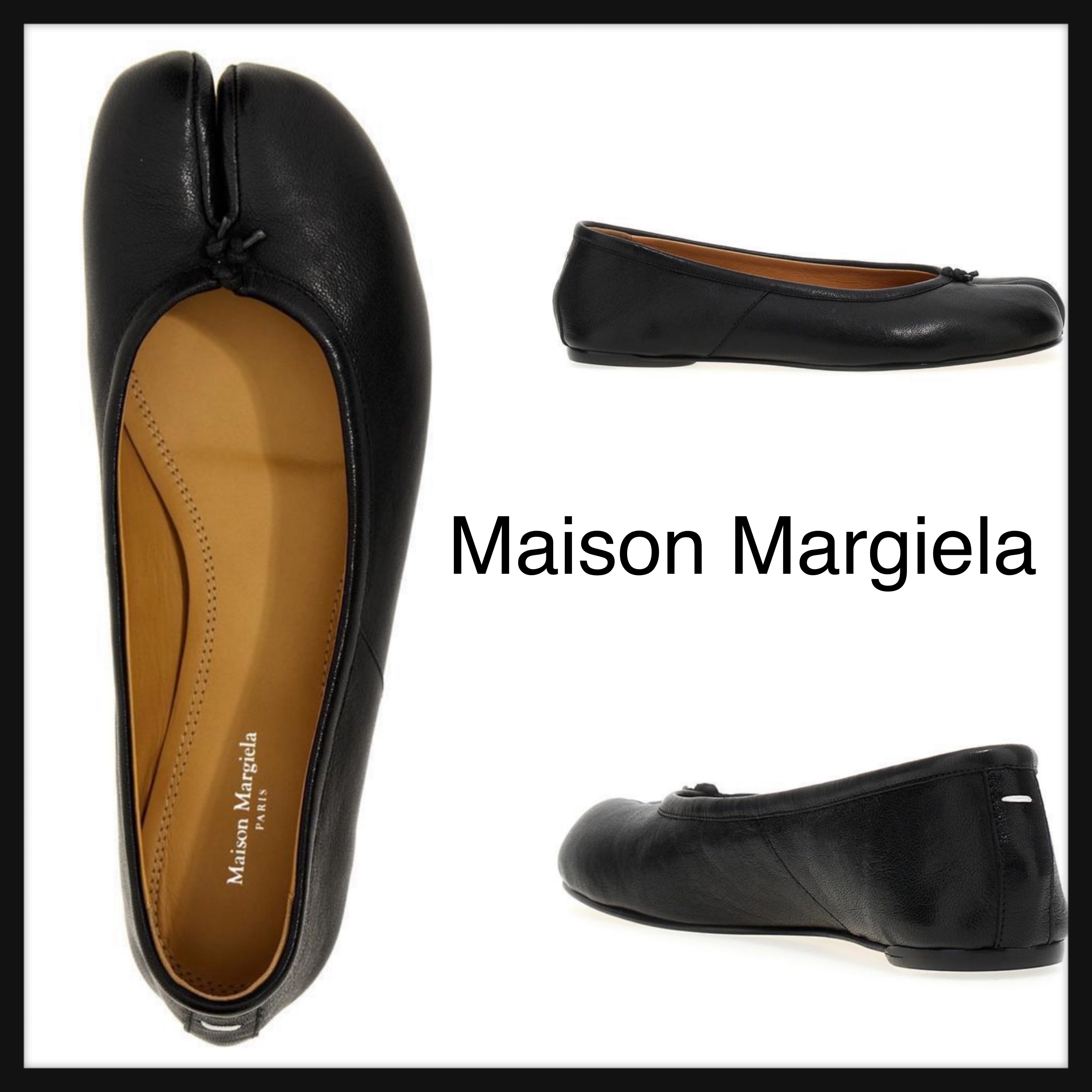【Maison Margiela】タビ バレリーナ フラットシューズ 革 5色