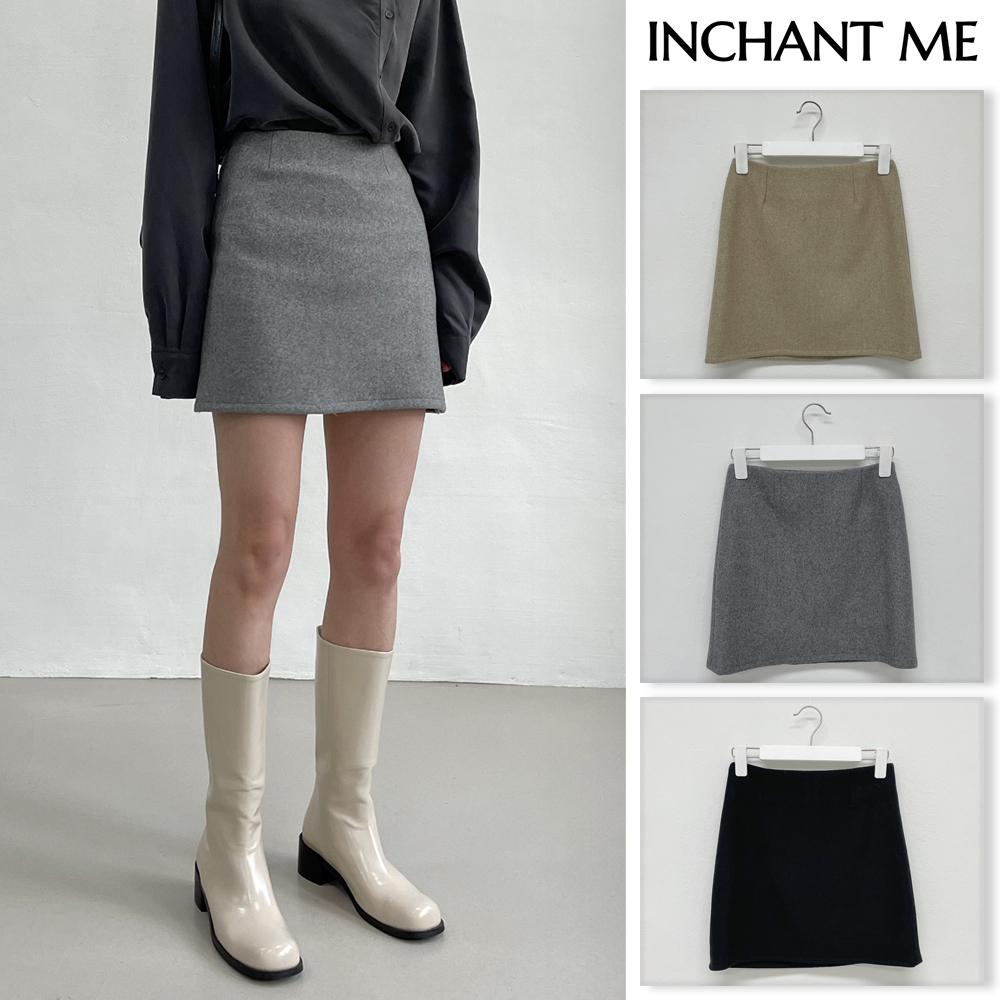 【INCHANT ME】Have Wool Mini Skirt