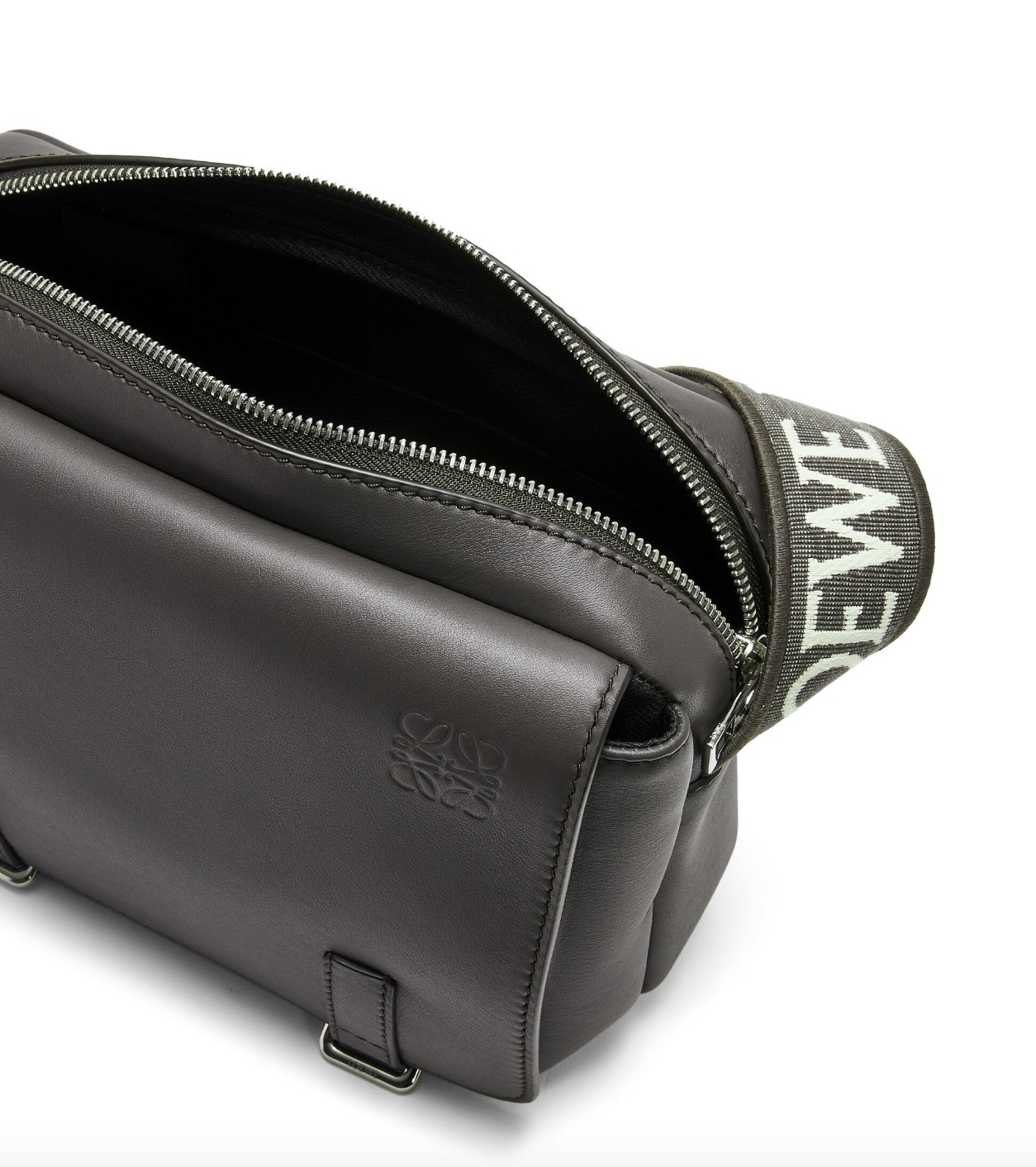 LOEWE/ロエベ ミリタリー メッセンジャーバッグ XS カーフレザー