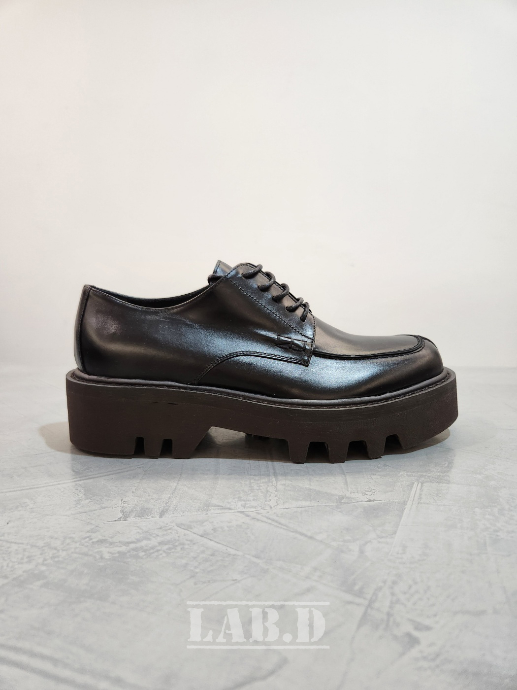 DRIES VAN NOTEN | PLATFORM LACE-UP DERBIES BLACK ダービー