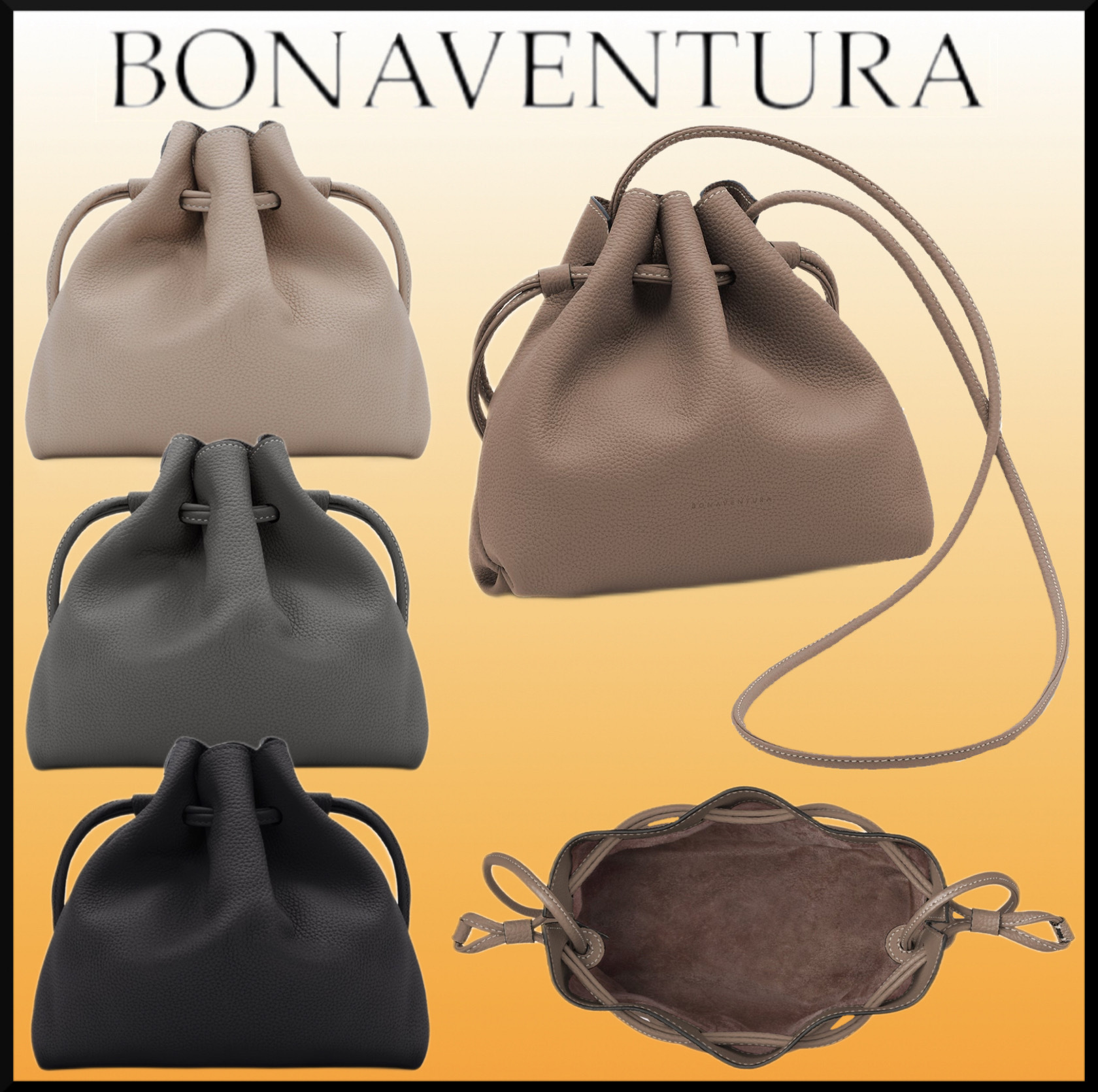 人気★BONAVENTURA ノア バッグ シュリンクレザー★2Way ギフト