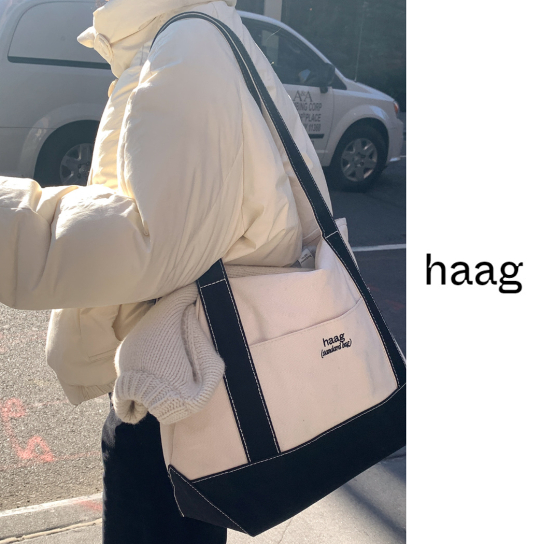 《韓国 haag》a standard bag (large) 人気 ミニバッグ