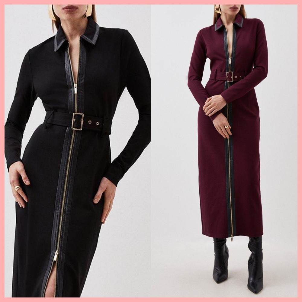 KAREN MILLEN ストライプ ワンピース