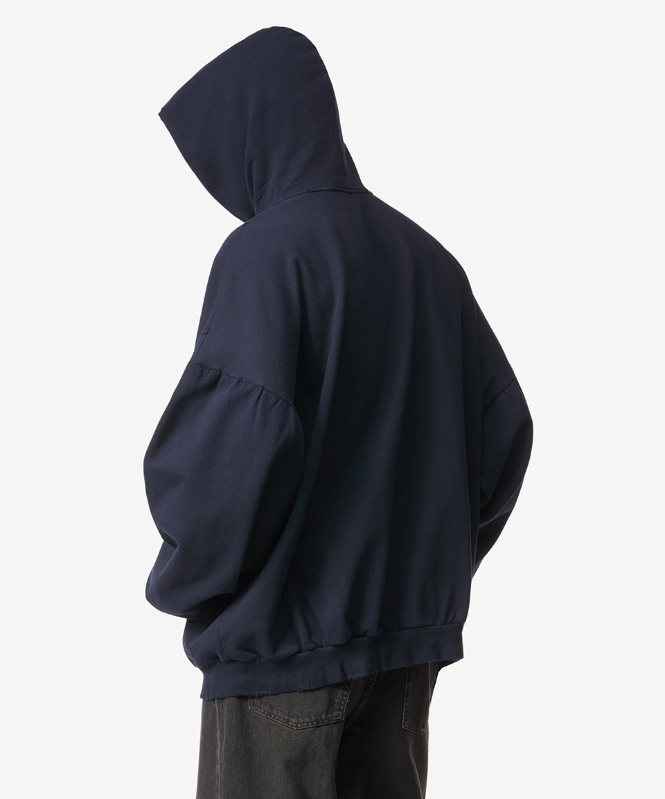 《BALENCIAGA》 761458 TPVE5 4140 LOGO COTTON HOOD SWEATSHIRT