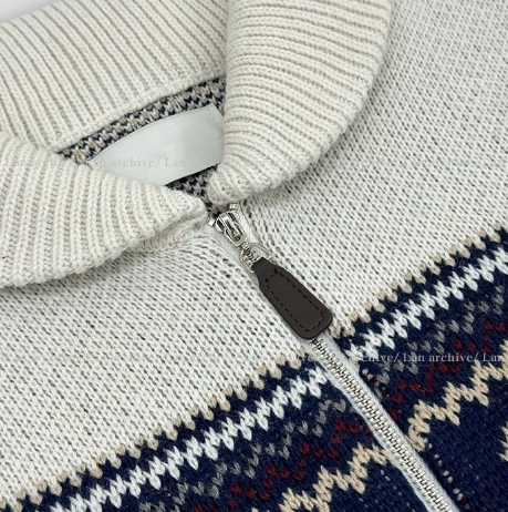【2plan】x-mas Nordic half zip up knit 2plan】x-mas Nordic half zip up knit