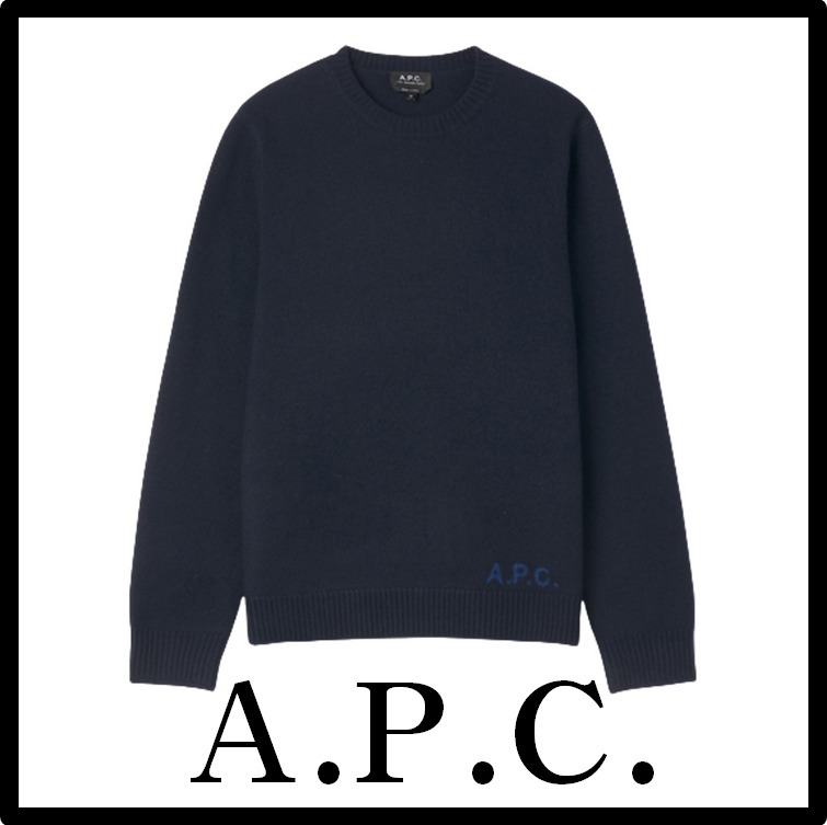 ★送料・関税込★A.P.C.★A.P.C. EDWARD KNIT★NAVY