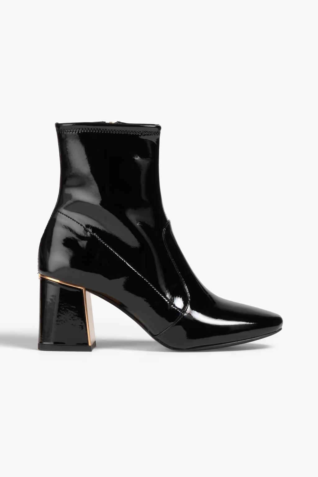 Gigi 70 Patent Leather Boots パテントレザー アンクルブーツ-