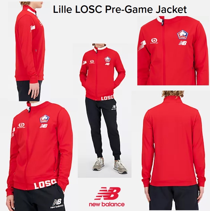 関税＆送料込み！☆ニューバランス☆Lille LOSC Pre-Game Jacket