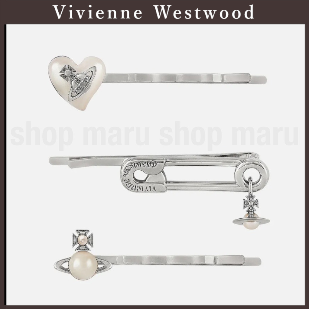 Vivienne Westwood◆オーブ ハート ヘアピン 3個セット