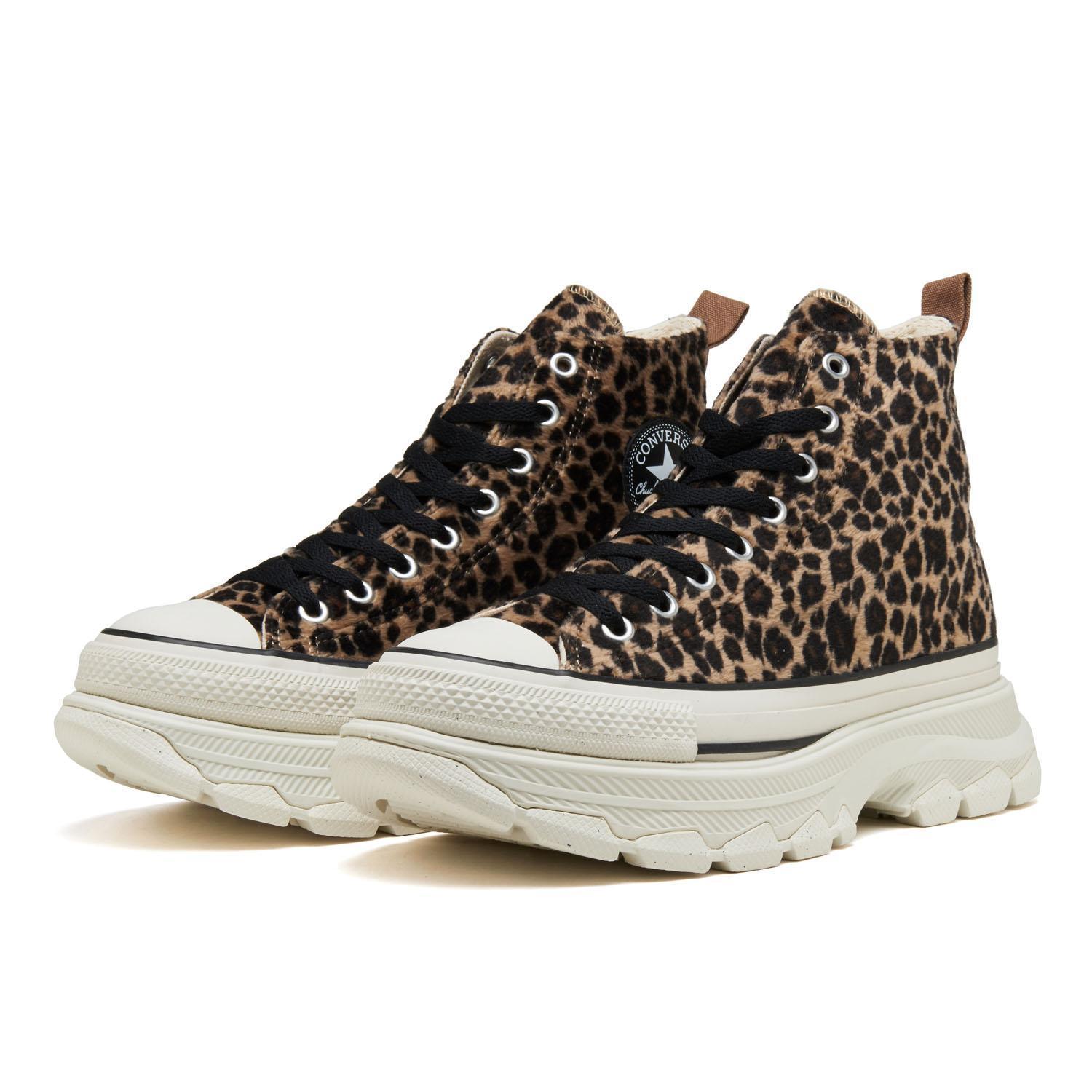 国内配送 CONVERSE ALL STAR(R) TREKWAVE ANIMAL FUR HI LEOPARD