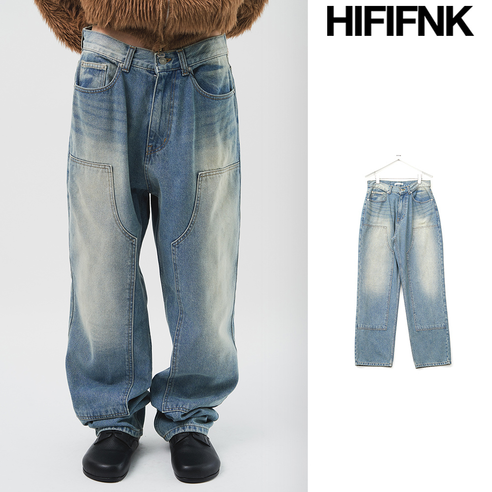 【HI FI FNK】Jack Pannel Wide Denim