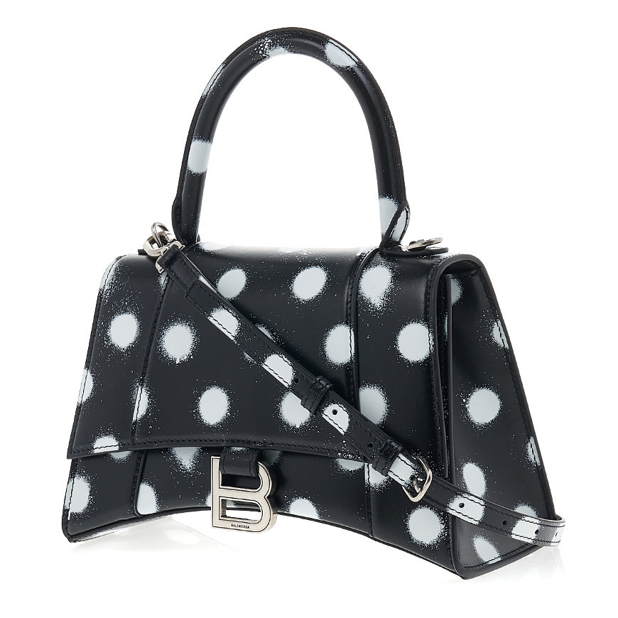 《BALENCIAGA》 スプレー ドット アワーグラス トートバッグ
