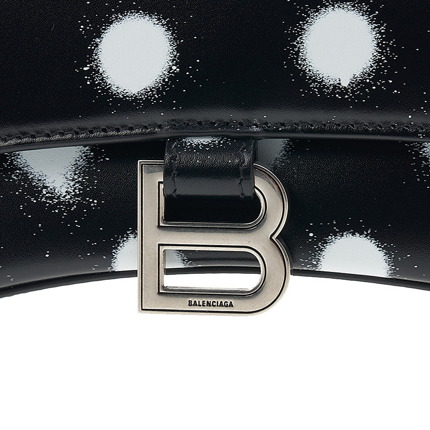 《BALENCIAGA》 スプレー ドット アワーグラス トートバッグ