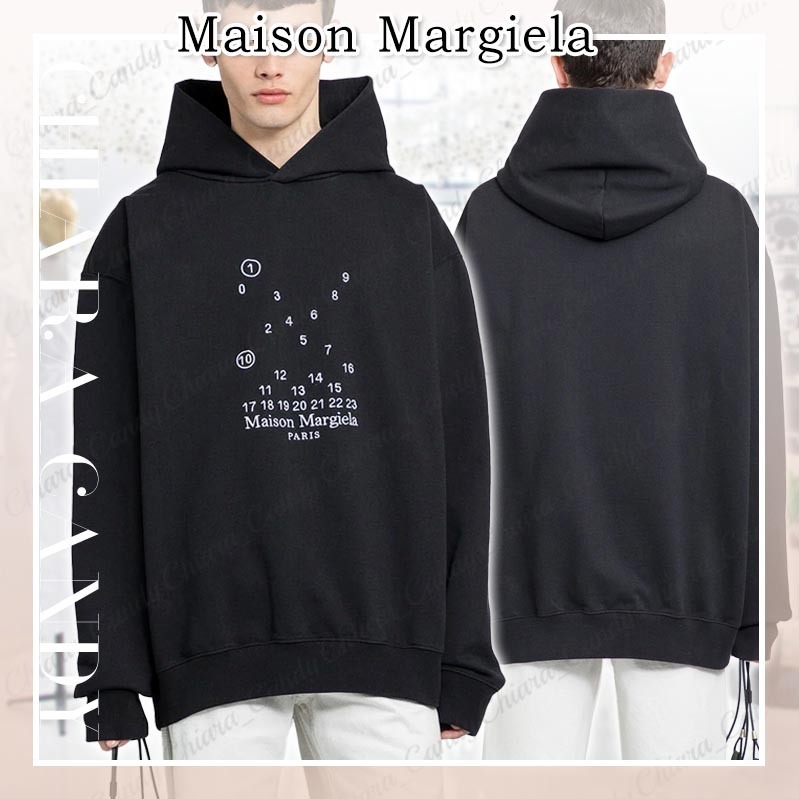 【23AW NEW】Maison Margiela_man / ロゴ フーディー / Black