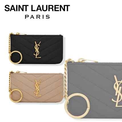 国内即発【Saint Laurent】カサンドラ マテラッセ キーポーチ