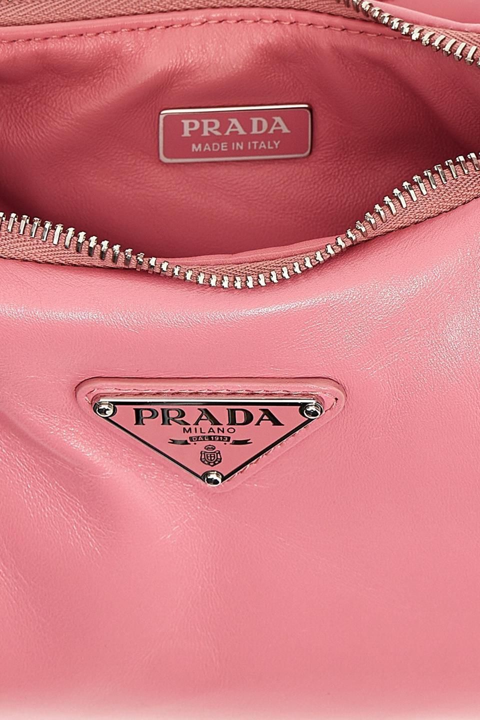 《PRADA》 1BA384 VOVZ 2DYI F0410 ソフトパディングミニバック