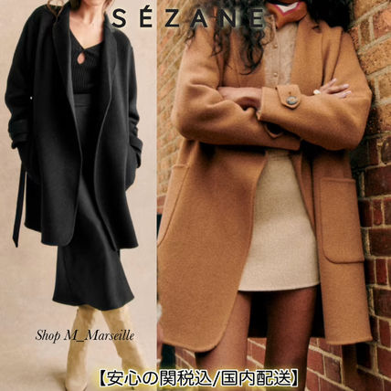 【国内配送】セザンヌ 人気 可愛い ウール ミドル丈 コート M SEZANE(セザンヌ) コート(レディース) - 海外通販のBUYMA