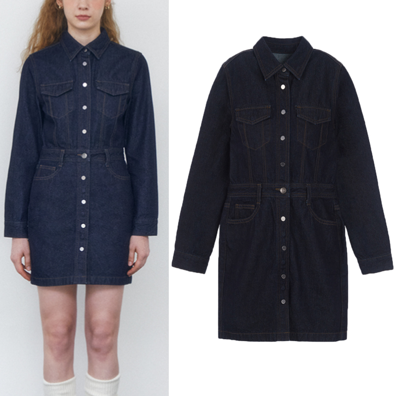 GUESS★[POP] LADY'S BBKシャツ型長袖ワンピース