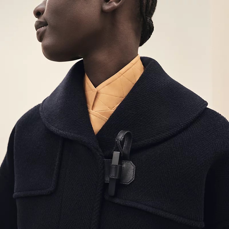 【裏地がオシャレ☆】 HERMES《Paletot》ダッフルコート