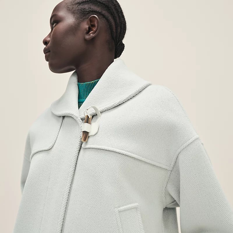【裏地がオシャレ☆】 HERMES《Paletot》ダッフルコート