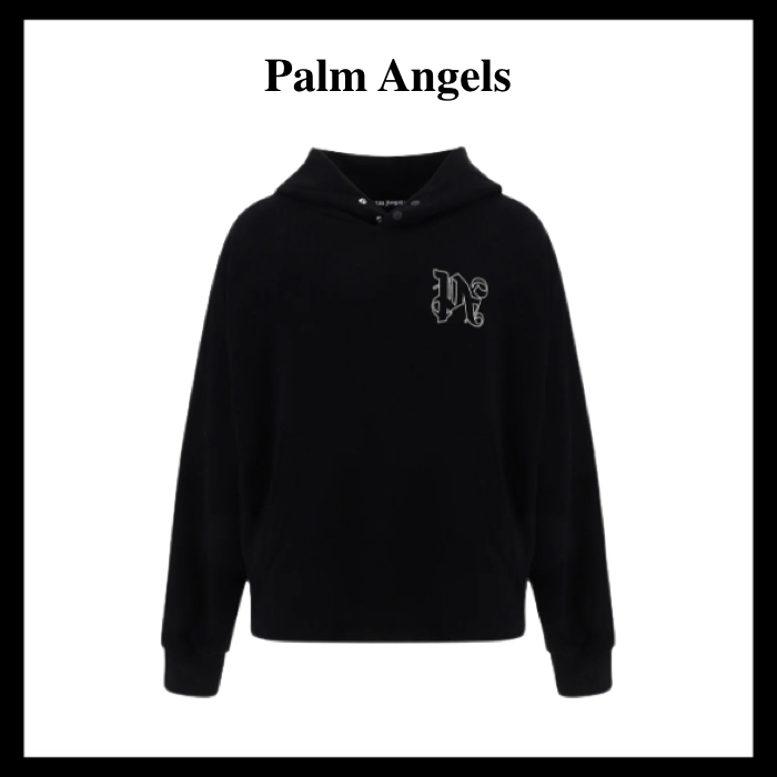 新着 関税送料込み Palm Angels PA モノグラム刺繍フーディ