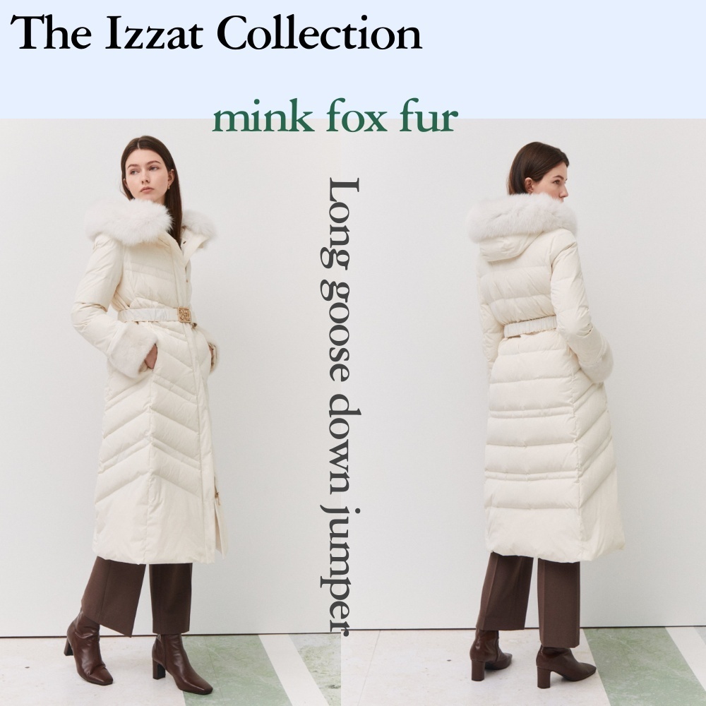 ◆THE IZZAT COLLECTION ミンクフォルクスパーダウンジャンパー