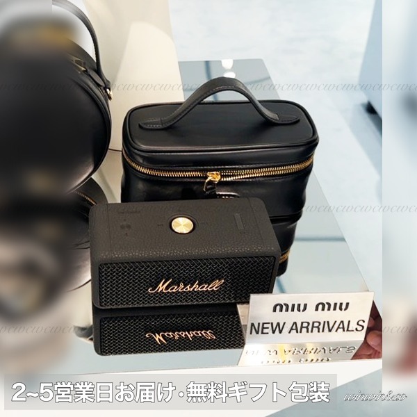 MIUMIU■【国内発】数量限定レザーケース付 Marshalスピーカー