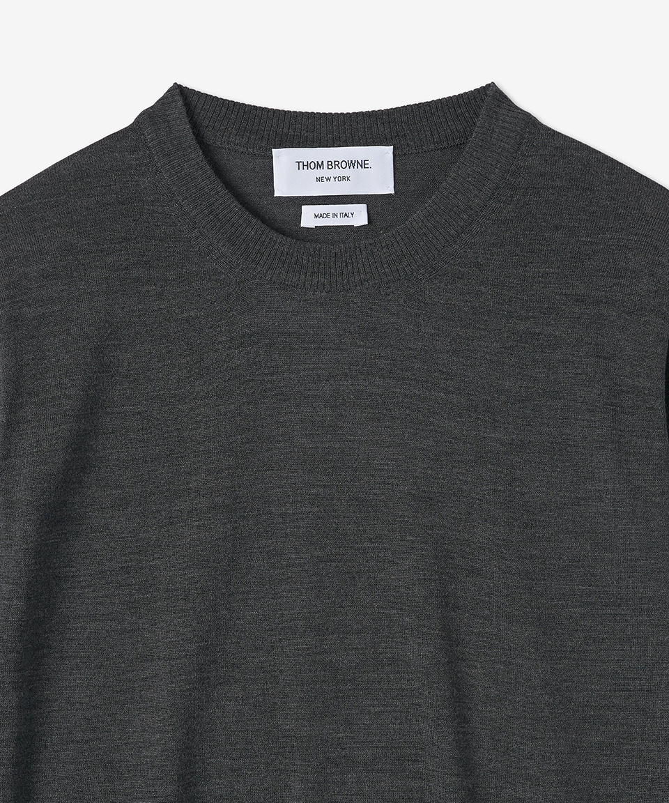 《THOM BROWNE》 MKA002A Y1014 022 4 BAR MERINO WOOL KNIT