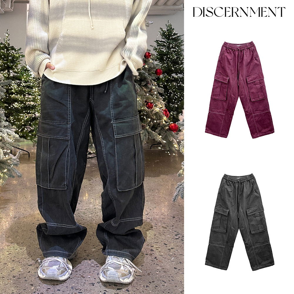 【DISCERNMENT】Manual Stitch Cargo Pants