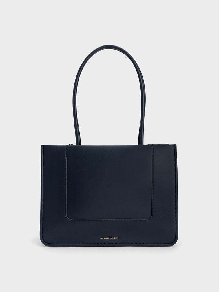 追跡有★Charles＆Keith A4 Daylla デイラー トートバッグ Tan Mini Daylla Canvas Tote Bag - CHARLES & KEITH SI
