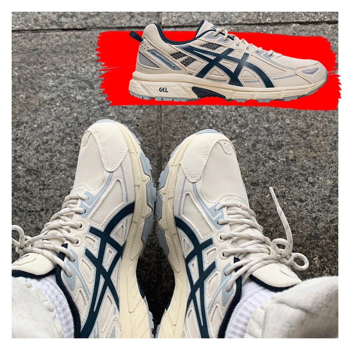 23ss!!! ♥ Asics Gel-Venture 6 SPS Birch French Blue