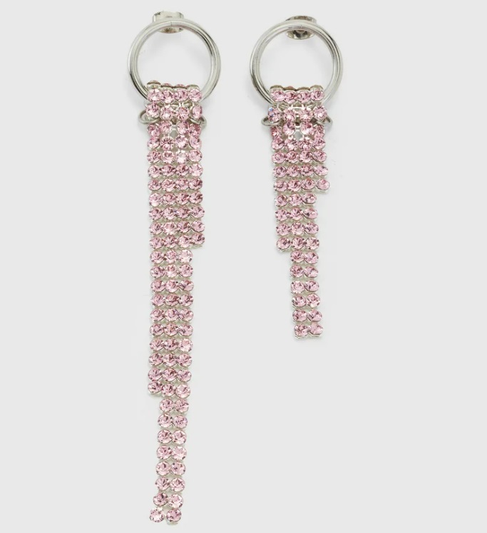 フランス発 ☆Justine Clenquet☆ Shanon ロングピアス: ピンク
