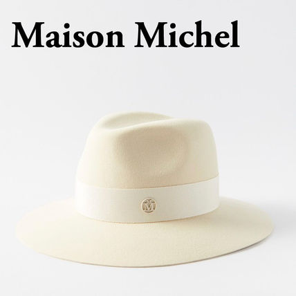 Maison Michel Wide-brimmed Hats Unisex Street Style Wide-brimmed Hats