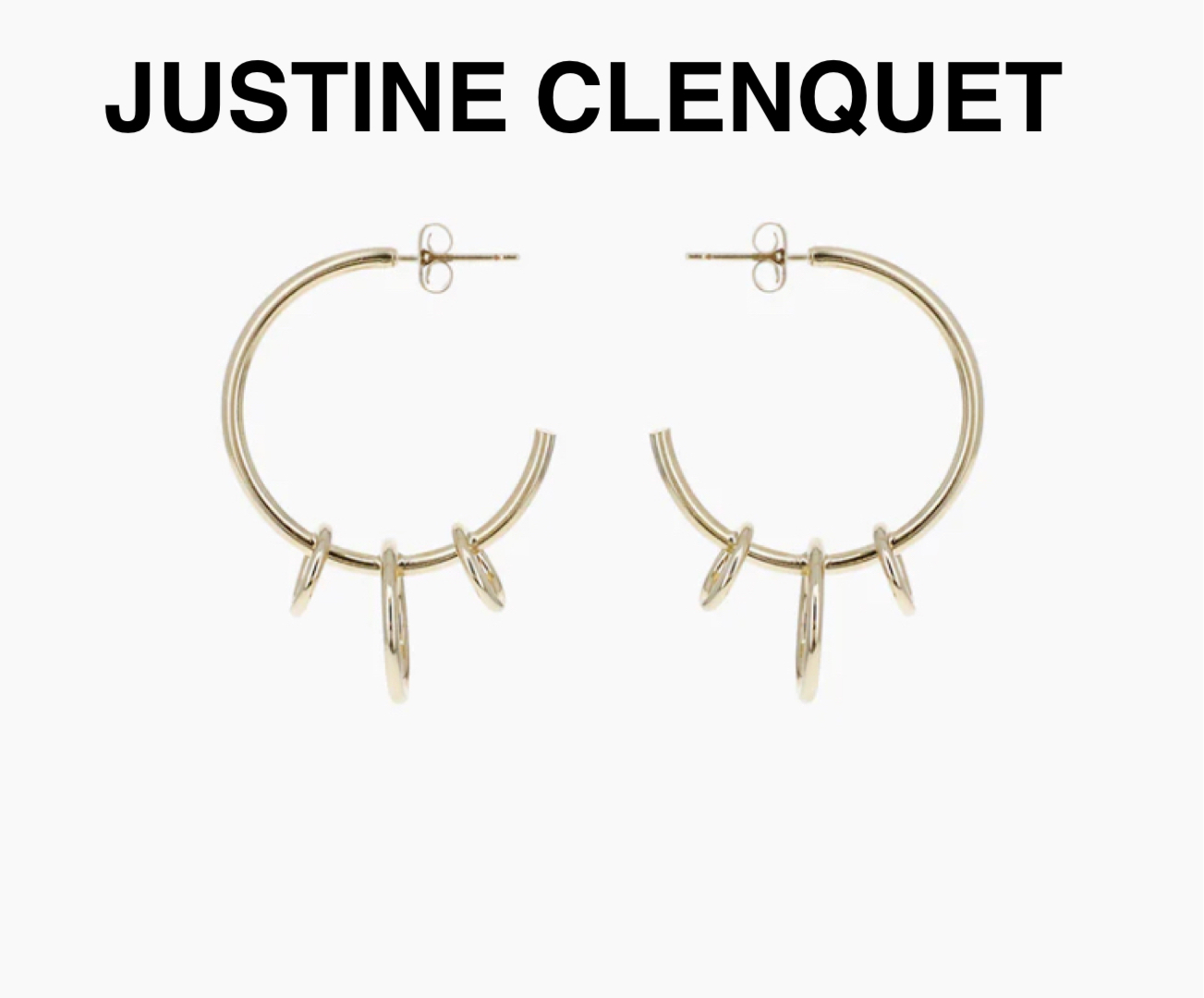 Paris発JUSTINE CLENQUET JENオシャレユニセックスピアス