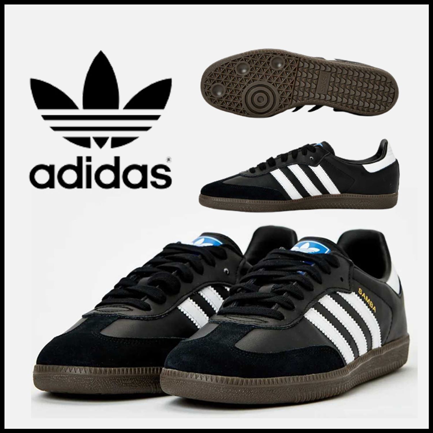adidas Samba OG Black White Gum アディダス サンバ OGブラック