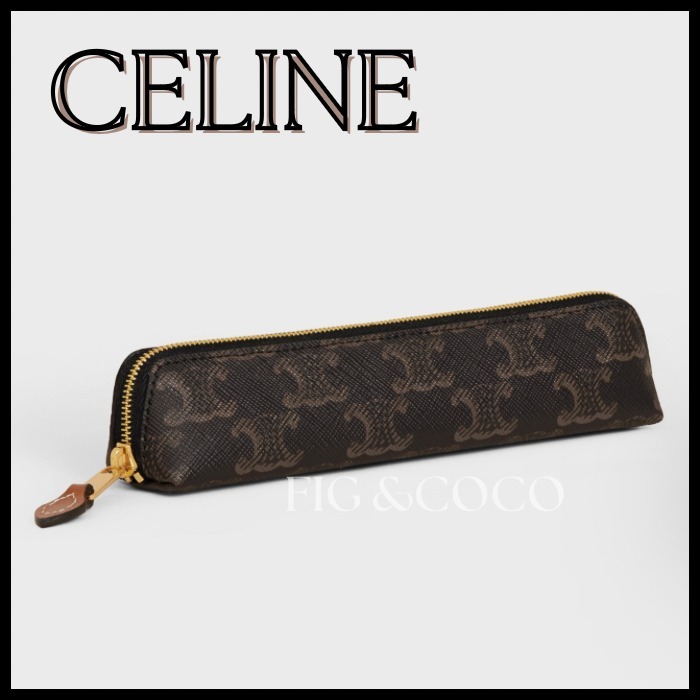 国内【CELINE】ラージジュエリーケース トリオンフキャンバス ラージ ジュエリーケース / トリオンフキャンバス & カーフ