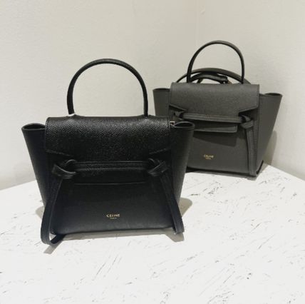 CELINE Shoulder Bags Pico belt bag in grained calfskin