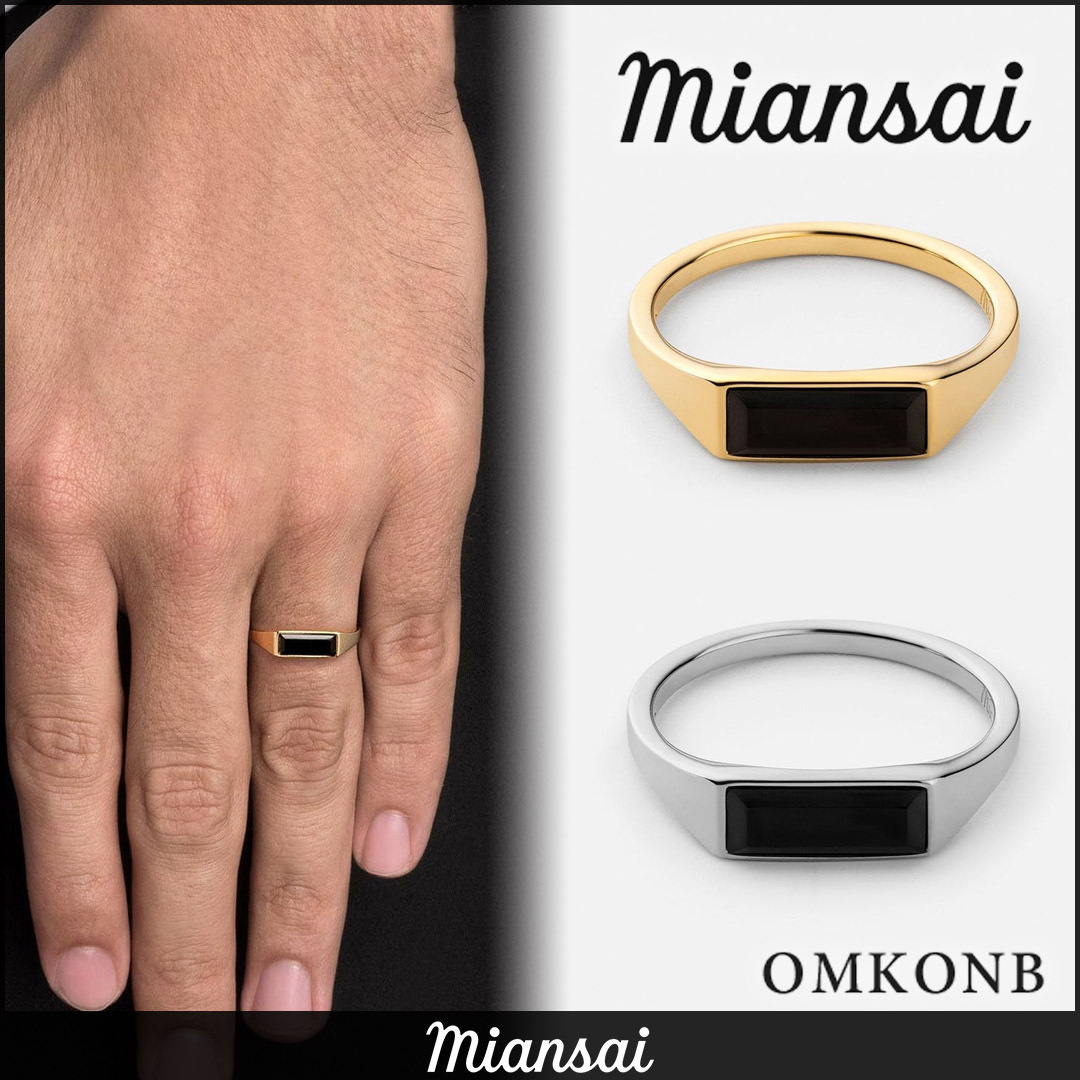 【国内発送・関税込】MIANSAI スリムレノックスオニキスリング