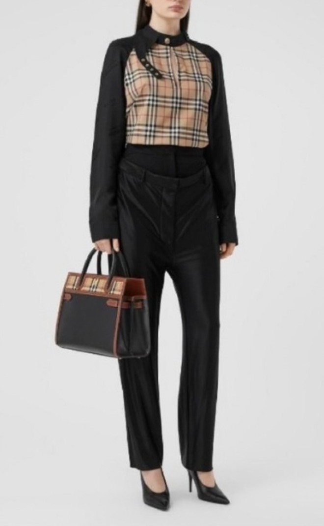 ★SALE★【BURBERRY】BABYTITLE チェック2WAYハンドバッグ ☆SALE☆【BURBERRY】BABYTITLE チェック2WAYハンドバッグ