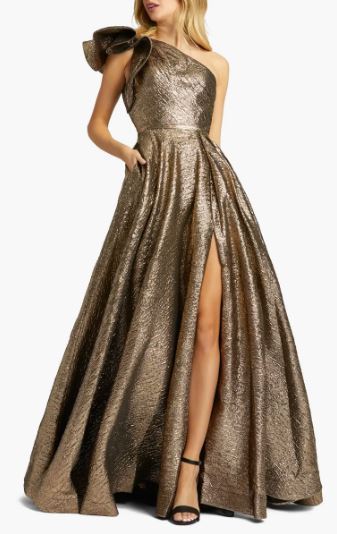 MAC DUGGAL ワンショルダーガウン