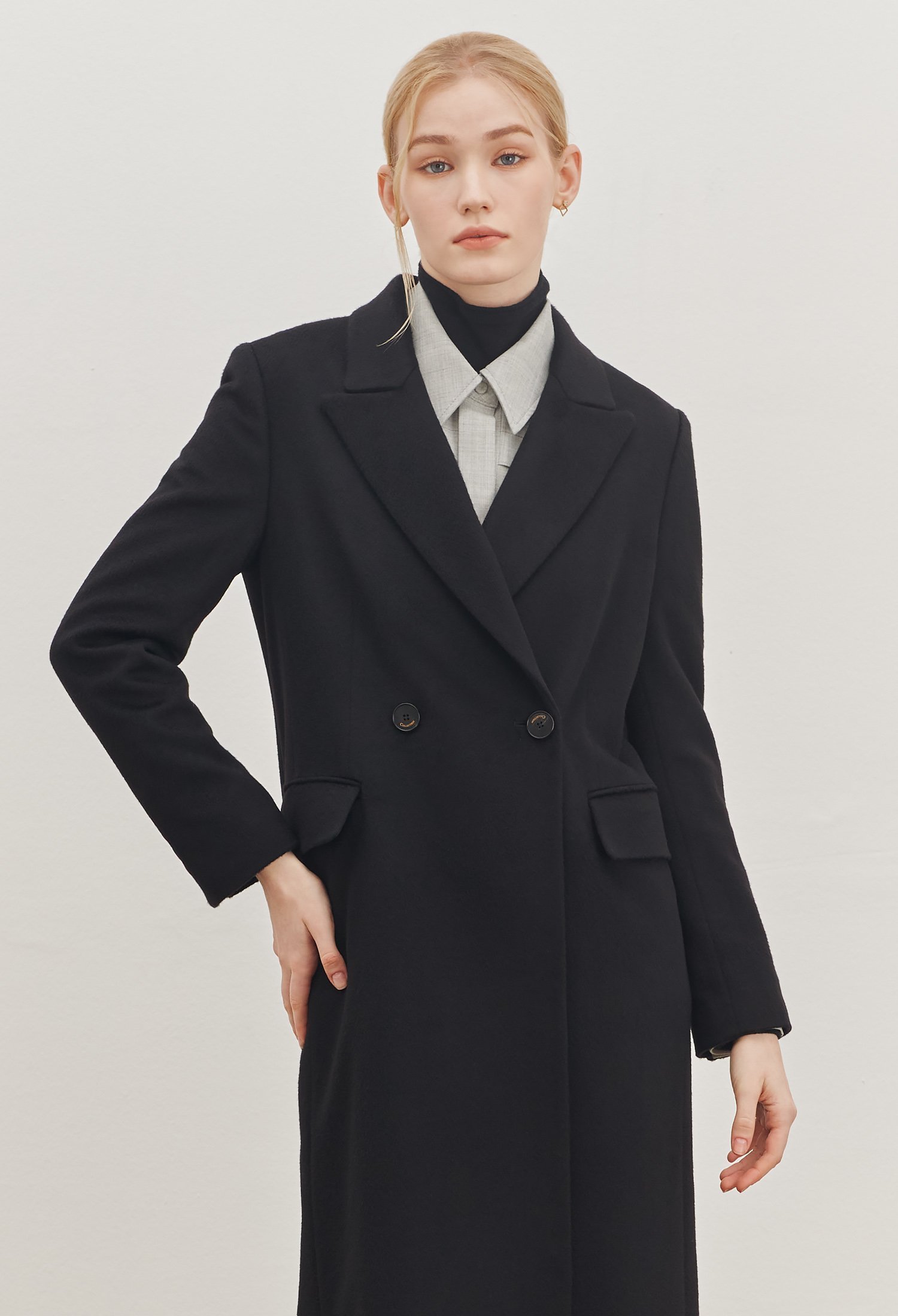 ◆THE IZZAT COLLECTION カシミア ダブルコート ◇THE IZZAT COLLECTION カシミア ダブルコート (THE IZZAT