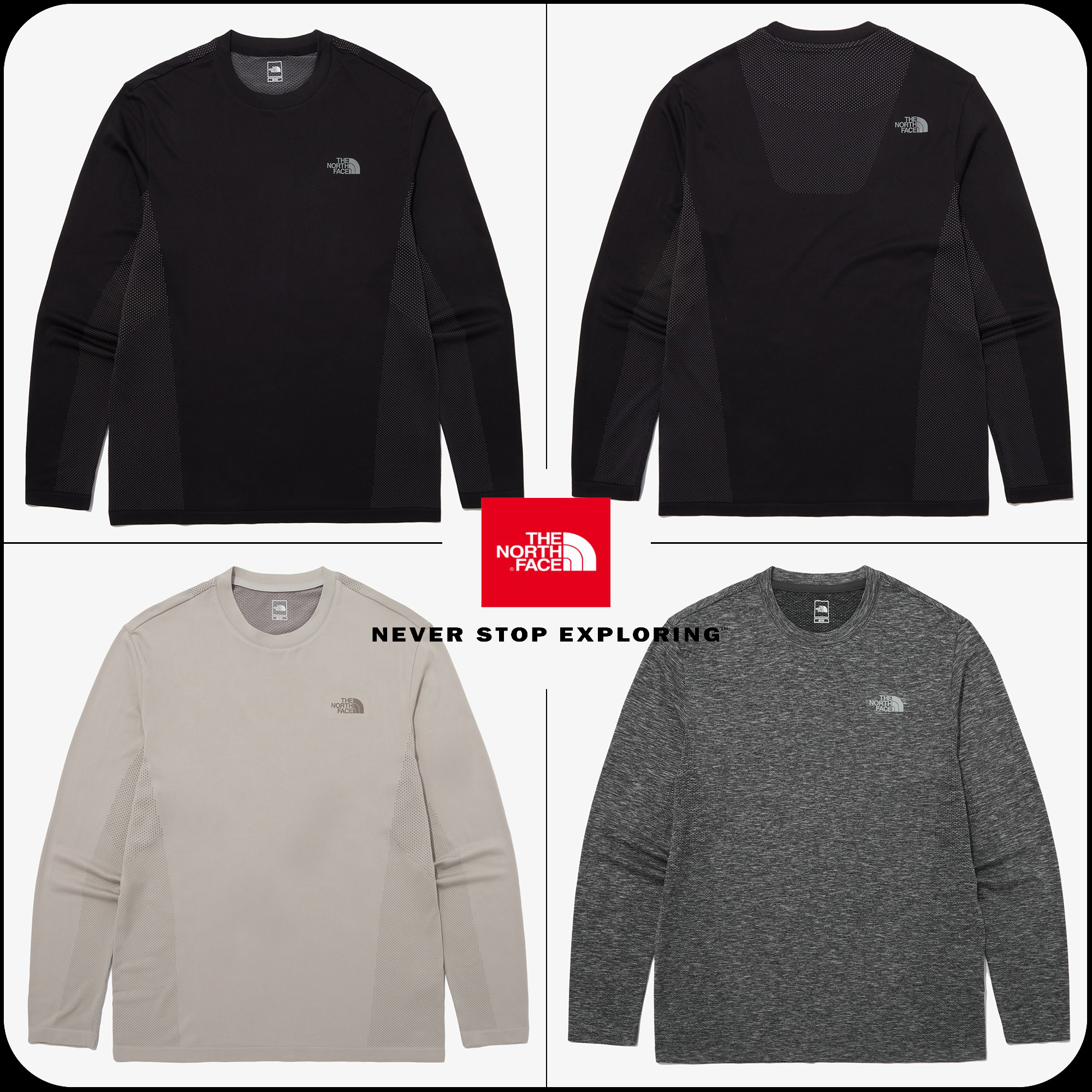 [THE NORTH FACE] ★M'S SEAMFREE L/S R/TEE