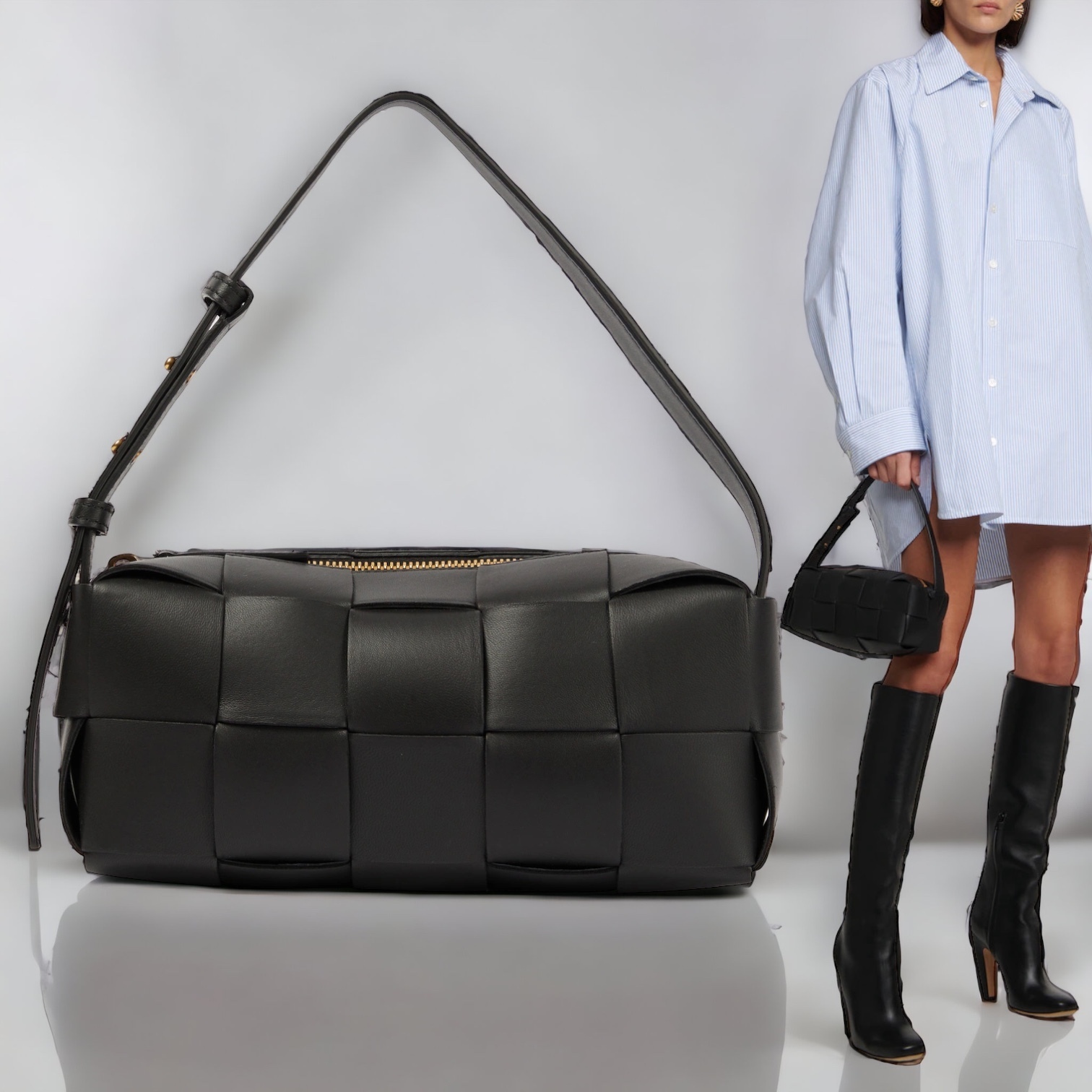 【国内発送関税込】【BOTTEGA VENETA】ブリック カセット 国内発】BOTTEGA VENETA ブリック カセット ショルダーバッグ