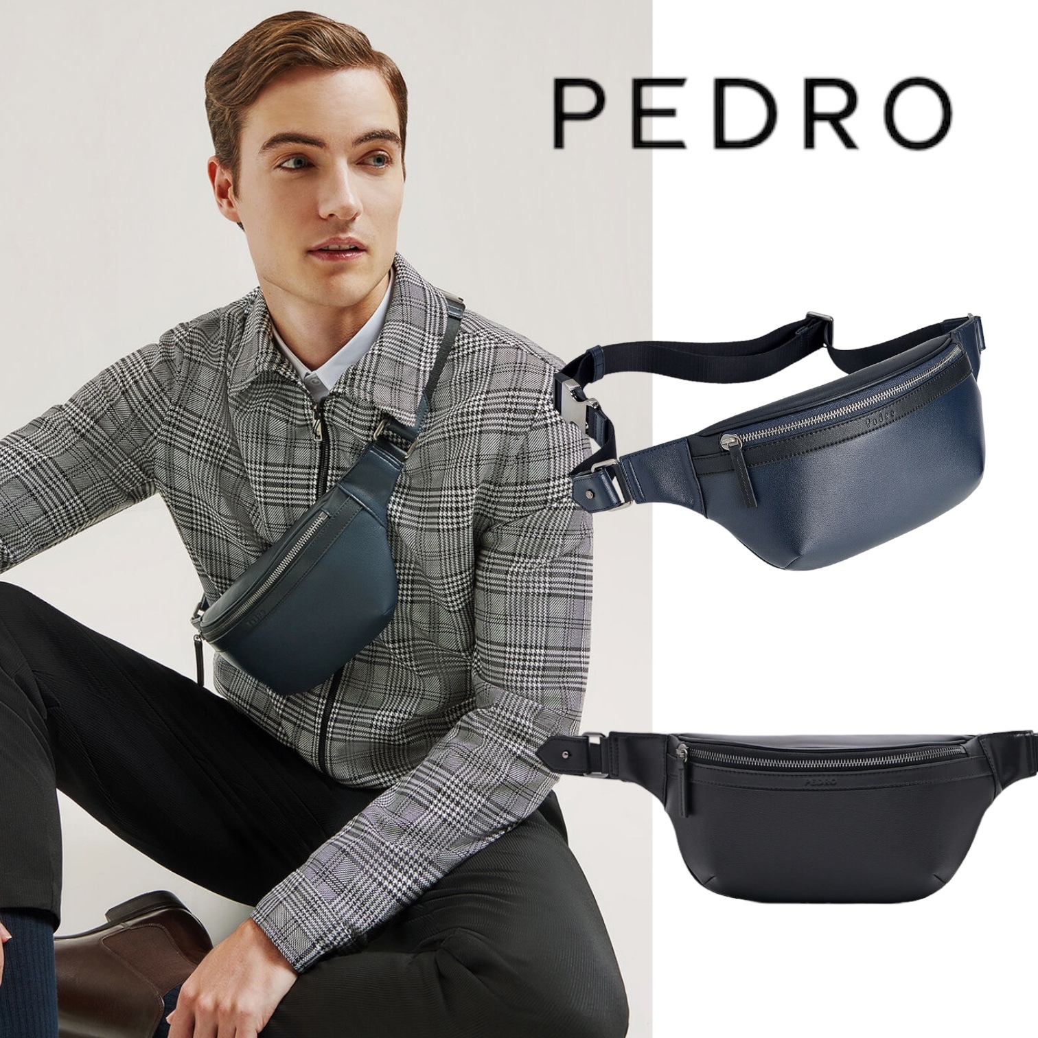 ★PEDRO★Monochrome Sling Pouch ウエストバック/送料込