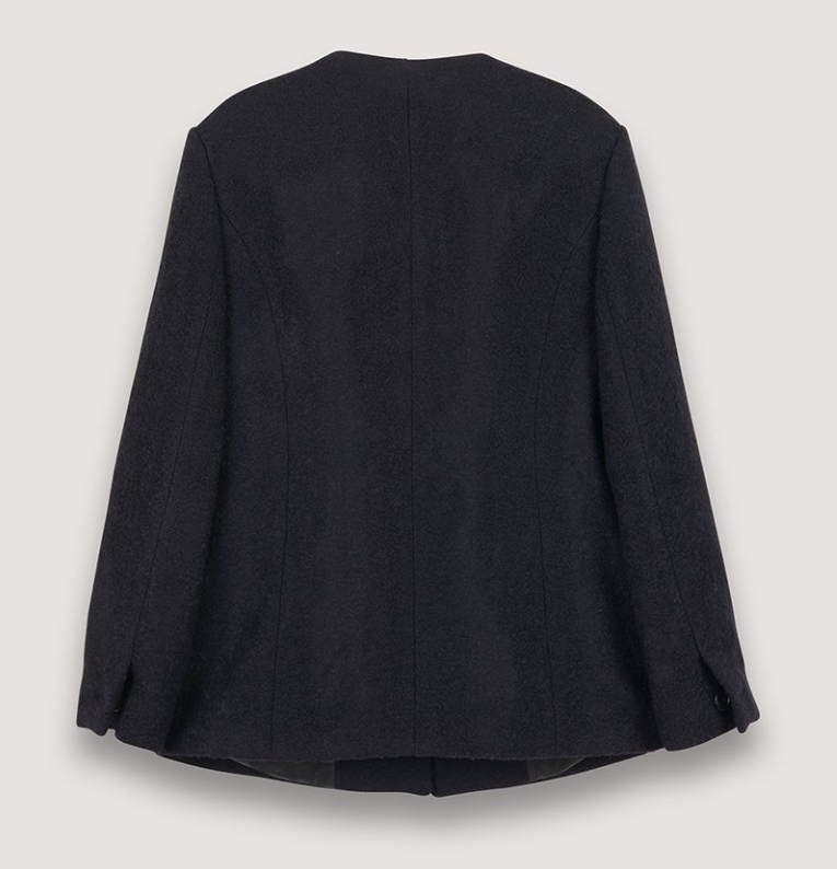 ★THETIS★POCKET RIBBON DETAIL TWEED JACKET ☆THETIS☆POCKET RIBBON DETAIL TWEED JACKET