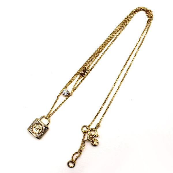 MICHAEL KORS ネックレス MKC1630AN710 LOCK DL NK GLF NECKLACE
