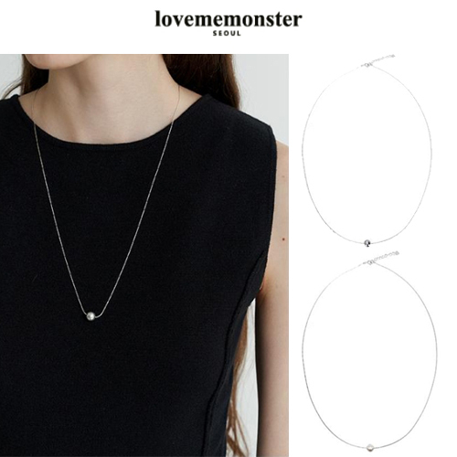 ★LOVE ME MONSTER★Essential Pearl Chain Long Necklace 8mm