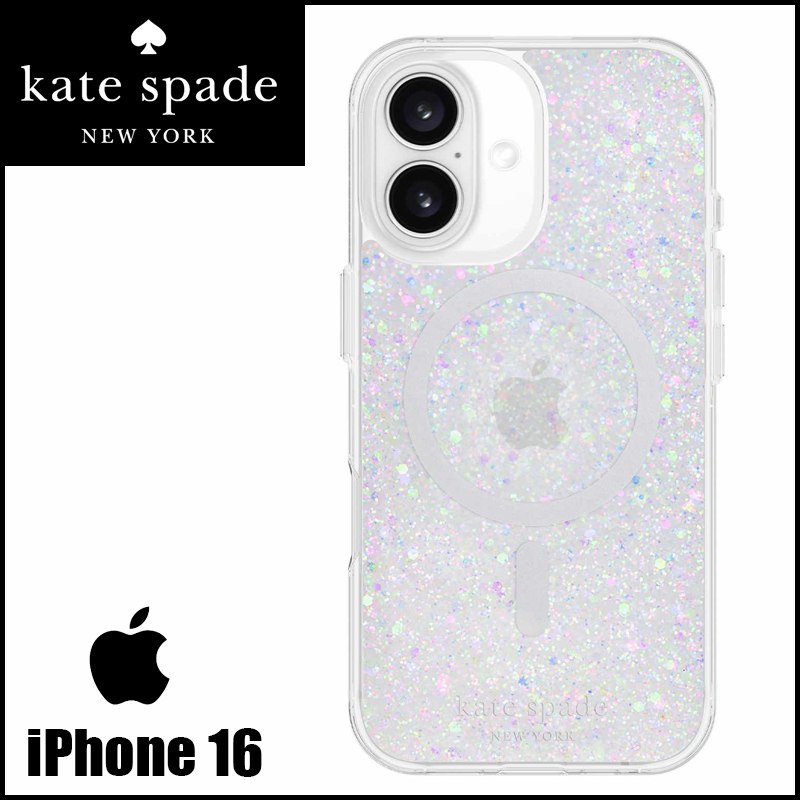 kate spade☆ キラキラグリッター・マグセーフ・iPhoneケース