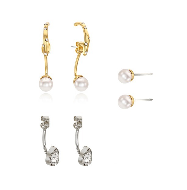 ピアス [VINTAGE HOLLYWOOD] [SET]Four-way Drop Earcuff Earring