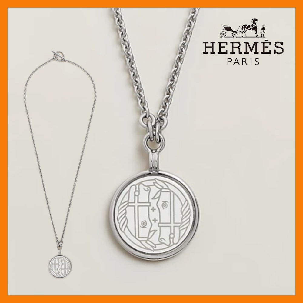 【お揃いにも◎】HERMES★クアドリッジ メダルネックレス